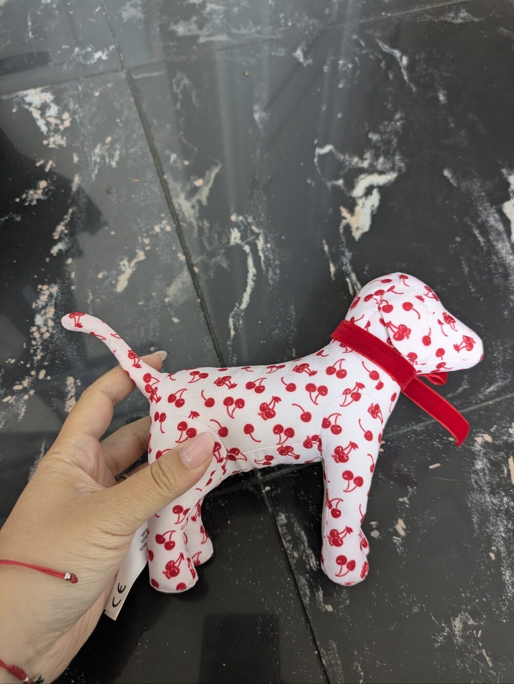 Victoria's Secret PINK Galentine's Mini Stuffed Collectible Logo Dog